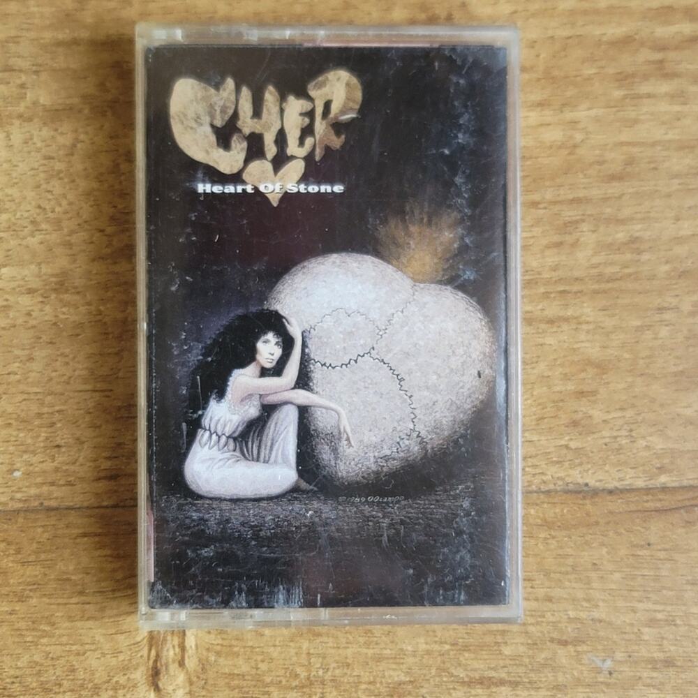 Vtg 1989 Cher HEART OF STONE Cassette Tape